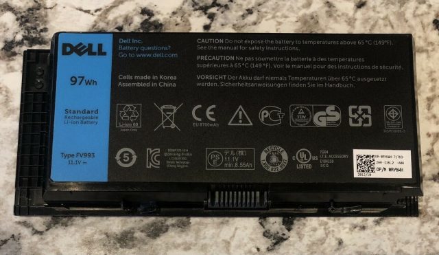 Pin laptop Dell Precision M6600