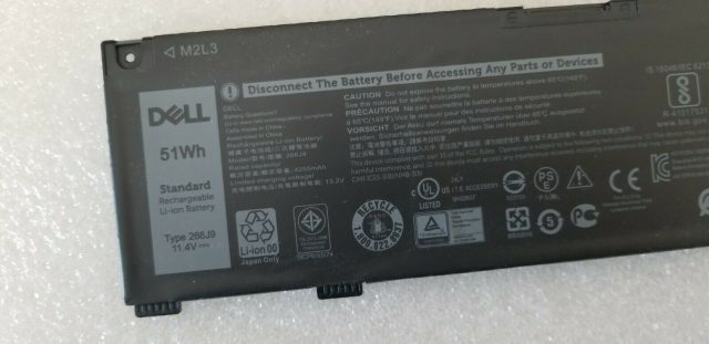 Pin Laptop Dell G3 15 3590, G3 3590 266J9