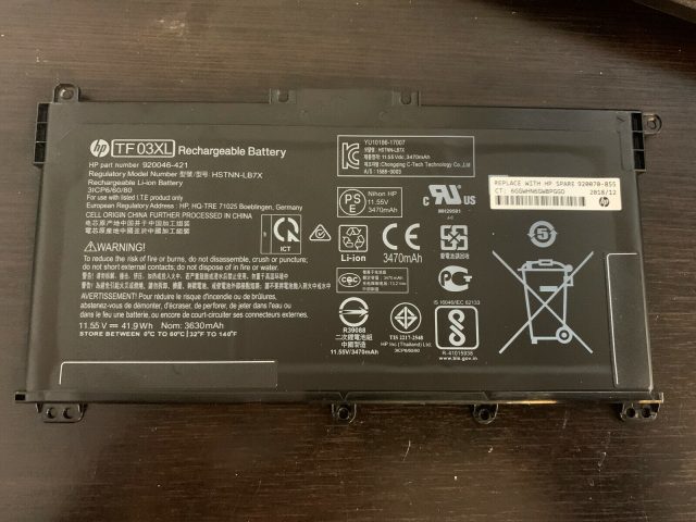 Pin laptop HP Pavilion 15-CC 15-CD TF03XL