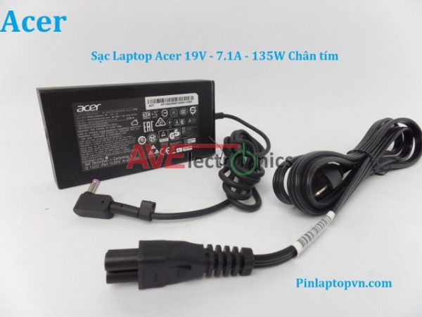 Sạc Laptop Acer 19V – 7.1A – 135W Chân tím (1)
