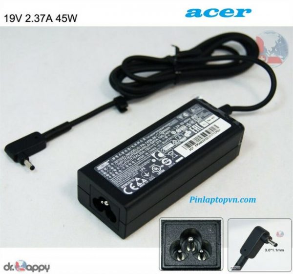 Sạc laptop Acer 19V – 2.37A – 45W chân nhỏ mini (3)