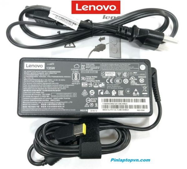 Sạc laptop Lenovo 20V – 6.75A – 135W Chân vuông USB (3)