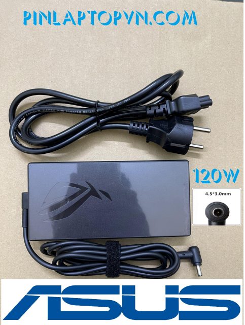 Sạc Laptop Asus 20V – 6A – 120W Chân kim nhỏ 4.5 x 3.0 mm (1) Sạc Laptop Asus 20V – 6A – 120W Chân kim nhỏ 4.5 x 3.0 mm (1)