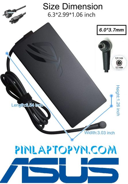Sạc laptop Asus 20V – 9A – 180W Chân kim to 6.0 x 3.7 mm (1) Sạc laptop Asus 20V – 9A – 180W Chân kim to 6.0 x 3.7 mm (1)