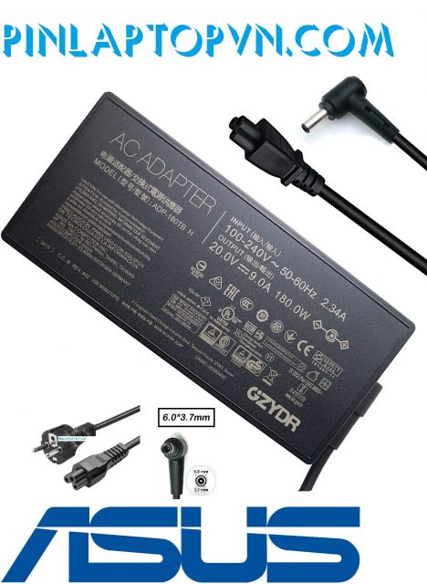 Sạc laptop Asus 20V – 9A – 180W Chân kim to 6.0 x 3.7 mm (2) Sạc laptop Asus 20V – 9A – 180W Chân kim to 6.0 x 3.7 mm (2)