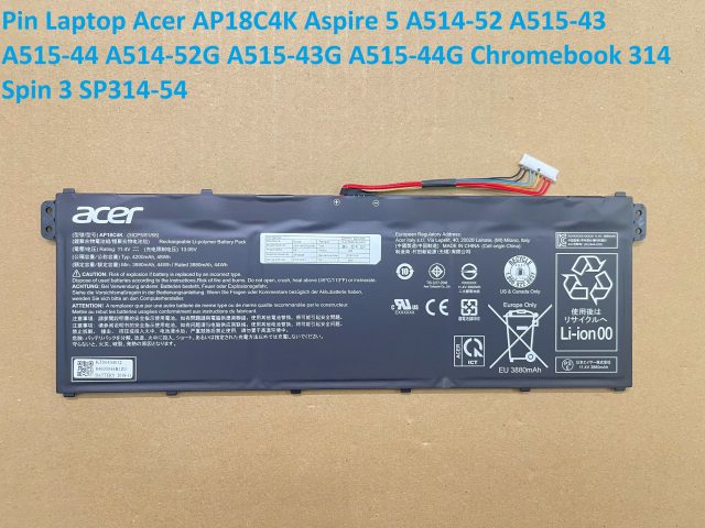 Pin laptop Acer Aspire 5 A514-52 A514-52G AP18C4K