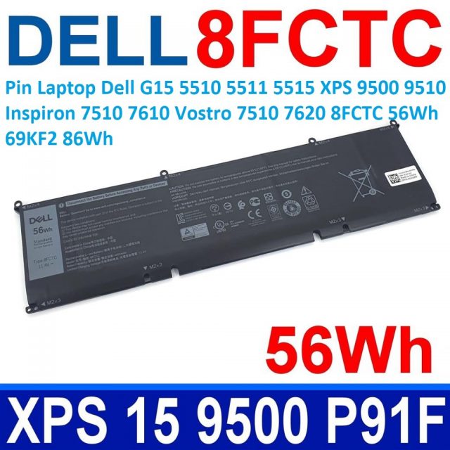 Pin laptop Dell Precision 5560 5570