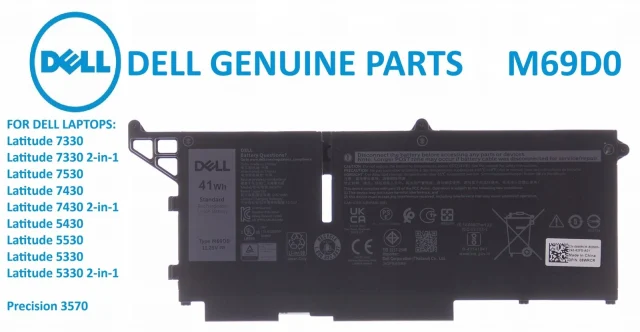 Pin laptop Dell Latitude 7330 7430 7530