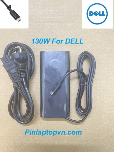 Sạc laptop Dell XPS 15 9500 9510 9520 9575 130W Type C